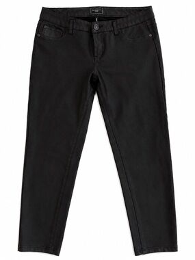 Celebrity Pink Black Coated Skinny Jeans Size Juniors 11/30